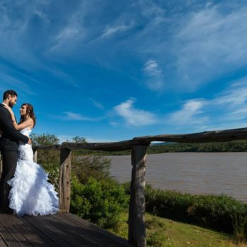 Pumba Private Game Reserve Weddings Bridal Couple On The Deck