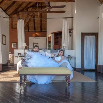 Pumba Private Game Reserve Weddings Bridal Couple Relaxing On The Couch