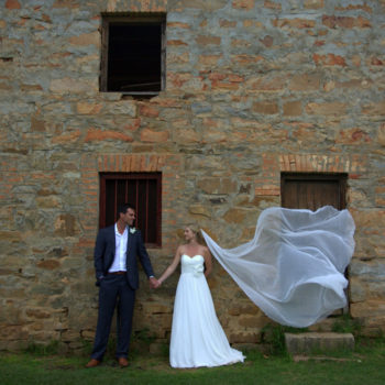 Pumba Private Game Reserve Weddings Bridal Veil Blowing In The Breeze