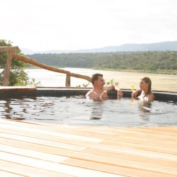 Pumba Private Game Reserve Weddings Couple Enjoying Their Private Plunge Pool