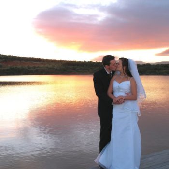 Pumba Private Game Reserve Weddings Couple at Water Lodge
