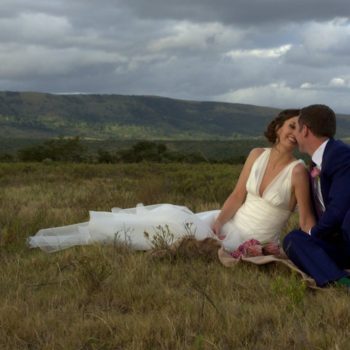 Pumba Private Game Reserve Weddings Wedding Couple Sitting In The Reserve